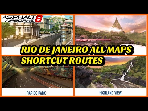 Asphalt 8, All Rio De Janeiro Maps Shortcut Routes Specially For Beginners 2023