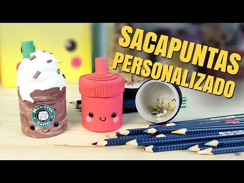 ¡Decora tus útiles escolares!: SACAPUNTAS DECORADOS o tajadores caseros (regreso a clases)