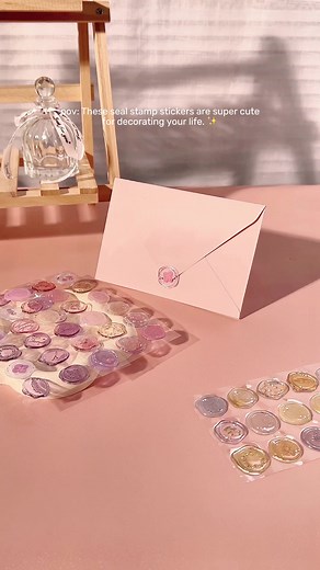 Seal stamp stickers are the hottest stationery trend! ✨ They're cute, they're fun, and they'll make your letters way more interesting. ✉️ 🔍 Check out the details on the Temu app using the code dkx8538 #Temu #Temufinds | Temu Canada