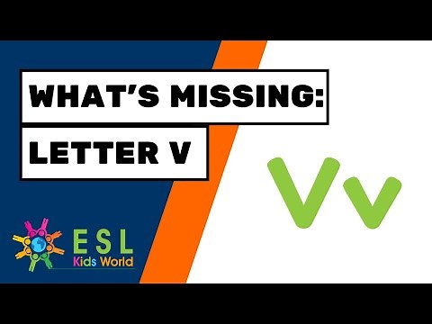 Missing Letter V Game | Find the Letter V | Alphabet Vv