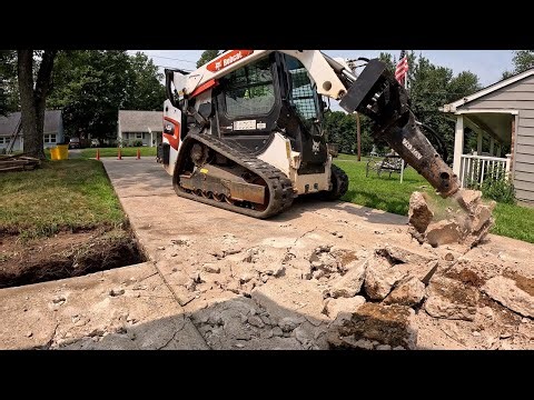 Complete concrete driveway removal