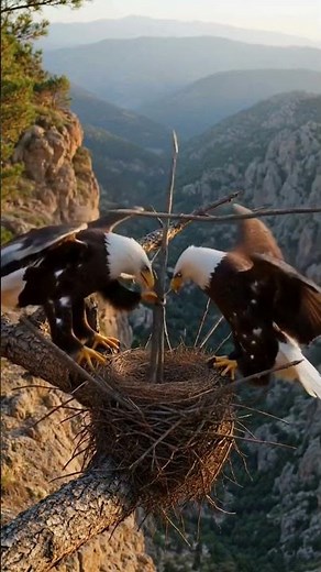 Bald Eagles Build Massive Nest in 30 Seconds | Ultra Fast Timelapse Construction