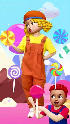 Five Lollipops Song🍭🍬🍦#nurseryrhyme #lollipops #dance #kidssong
