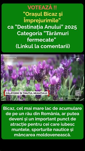 1.3K views · 19 reactions | Votează ”Orașul Bicaz și împrejurimile” ca Destinația Anului 2025 parte din 2 | Visit Bicaz | Facebook