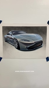Aston Martin pencil drawing ✍️ | Car drawings By Cristian Cross