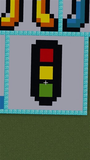 Minecraft Falling Blocks Pixel ART #shorts sinal #minecraft #pixelart