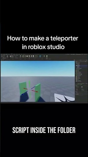 how to make a teleporter in Roblox studio #robloxdev #roblox #lua #robloxstudiotutorial