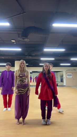 Traditional Dance Performance in Studio Setting
