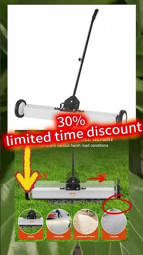 Powerful Magnetic Sweeper: A Must-Have Tool for Cleaning Metal Debris#magneticsweeper