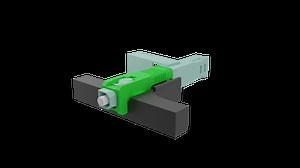Conector óptico com trava e click APC 3 posições 2 Flex Telecom