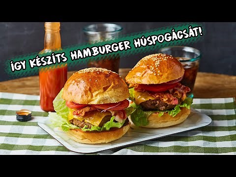Így készül a szaftos hamburger húspogácsa!🍔💯