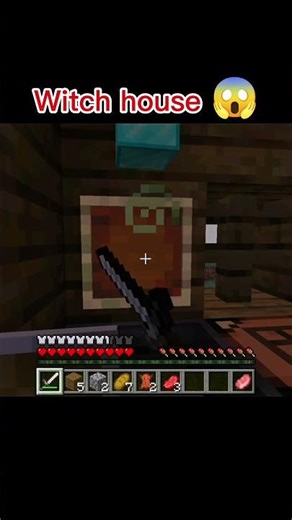 Minecraft Witch house 😱💻#minecraft #shortvideo #gaming
