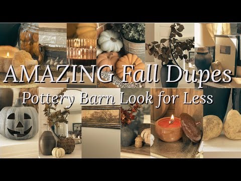AMAZING Fall Pottery Barn Dupes | High End DIY Home Decor on a Budget | Look for Less Fall Decor