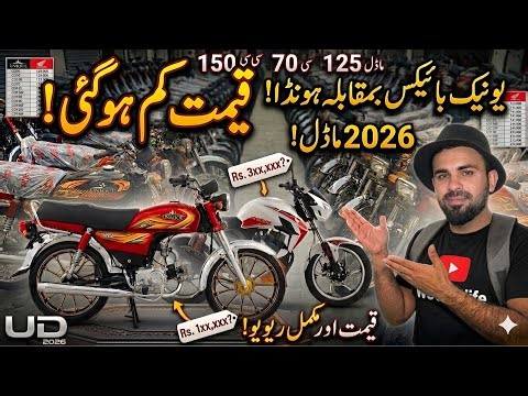 Unique Crazer UD 150 & 70 allow rim Honda 150 & 125 | new Bikes 2026 model Available wholesale price