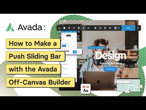 How to Make a Push Sliding Bar With the Avada Off-Canvas Builder