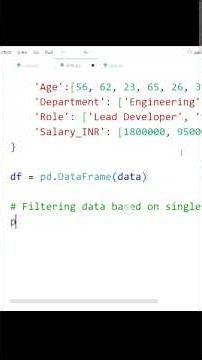 Filter Data in Pandas Using One Column 😱 (Beginner Trick)