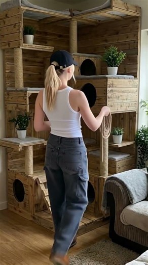 Cozy DIY Cat Playground Transformation | Warm Home Ideas for Cat Lovers 🐾