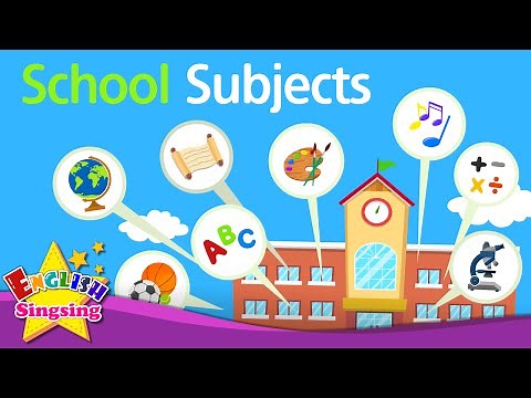 School Subjects (favorite subject) - Kids vocabulary - English educational video