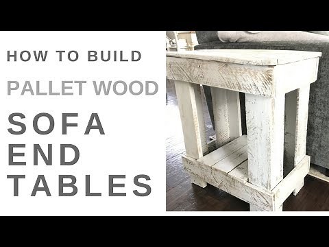 How to Build End Tables with Pallet Wood