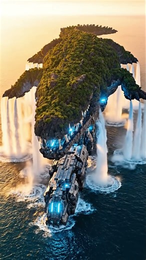 Crocodile Island #FutureDesign #SciFiArt #Cinematic8K