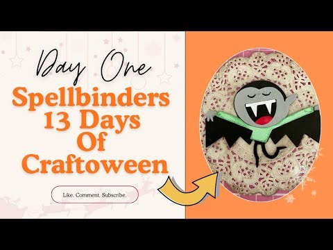 Craftoween ‪@spellbinders‬ Day One Mini Series #halloweencraft #spellbinders #tutorial #vlogoween