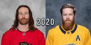 The many looks of Duncan Keith and Ryan Ellis. Chicago Blackhawks vs. Nashville Predators at 7:30 ET on NHL on NBC Sports. #WNH | NHL