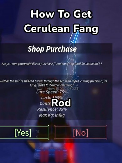 How To Get Cerulean Fang Rod In Fisch Roblox