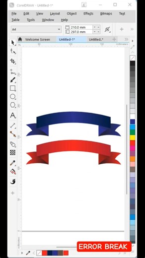Professional Header Design in CorelDRAW Step-by-Step 🎨