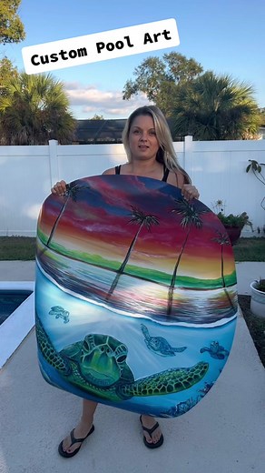 Custom Pool Mats: Unique Ocean Art for Your Pool