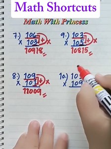 23K views · 257 reactions | Math Shortcuts #math #mathematics #mathreview #mathwithprincess #mathlessons #mathviral #mathtricks #mathshortcuts | Math with Princess | Facebook