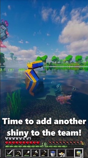 Finding A Full Odds Shiny 1/8192 Goldeen In My SHINIES ONLY Cobblemon World!