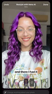 710K views · 11K reactions | Using the Meta AI Restyle feature was soooo fun & easy! Tested out multiple hairstyles (bobs don’t suit me haha) and multiple hair colours and super happy with how my IRL one turned out ☺ try it out now! | Meta AI | Facebook