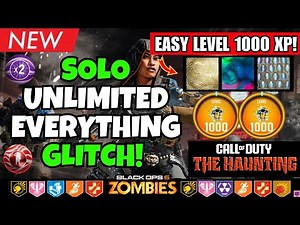 NEW SOLO UNLIMITED EVERYTHING GLITCH BO6! EASY GOBBLEGUMS & LEVEL 1000 XP GLITCH! BO6 ZOMBIES GLITCH