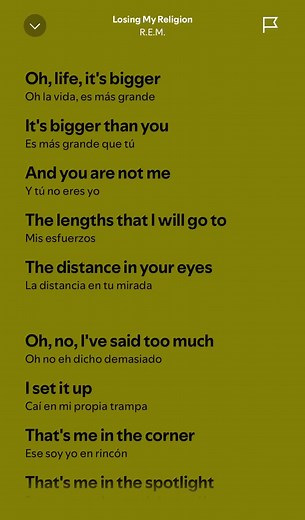 R.E.M. - Losing My Religion #lyrics #music #fyp #foryoupage #parati