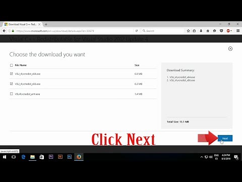 Fix Adobe Premiere Pro CC Error: "MSVCP110.dll is missing from your computer" in Windows 10