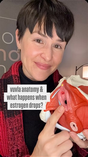 Dr. Christa Gray | Pelvic Health Physical Therapist & Pilates on Instagram: "Your vulva ≠ vagina 💡 The vulva includes the labia minora & majora , clitoris, urethra, and vaginal opening—and its estrogen-sensitive tissue. ✨ Vaginal estrogen can help: • Improve tissue health & elasticity • Reduce dryness, irritation, and burning • Decrease pain with intimacy • Support bladder & pelvic floor health • Lower risk of recurrent UTIs Low dose. Local. Minimal/No systemic absorption. Safe for breast cance