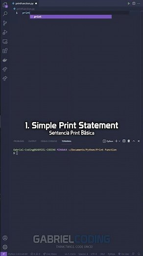✅ Funcion Print en Python (con TODOS los ejemplos) | Curso de Python DESDE CERO para Principiantes 🐍