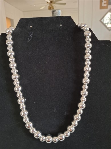 Silver Ball Jewelry Set - Etsy