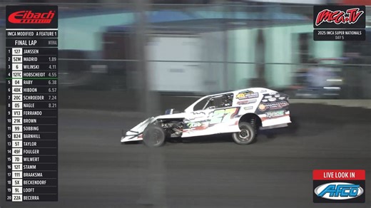 The first Modified Feature is done and dusted! Highlights are here! 📺Watch Every Lap LIVE and ON DEMAND at www.imca.tv📺 The IMCA Speedway Motors 43rd Super Nationals fueled by Casey’s take place Monday - Saturday, September 1-6, 2025. | IMCA.tv