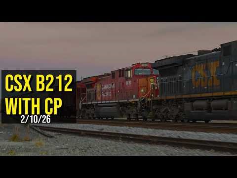 Chasing CSX B212 Through Lakeland w/ CP Power!