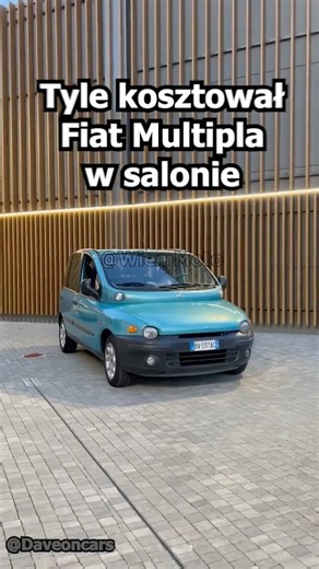 Tyle kosztował Fiat Multipla w salonie #motoryzacja #fiat #multipla #ciekawostki