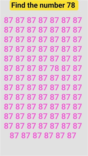 #find the number 78 🧐