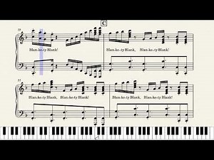 Piano Solo Blankety Blank (Theme) - UK Version of Match Game