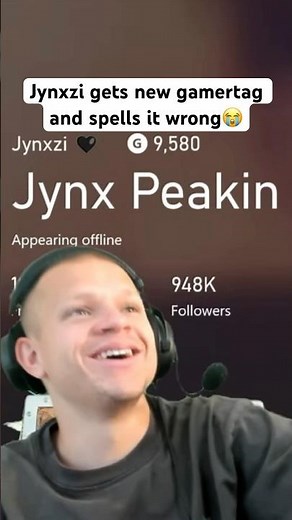 Jynxzi spells his new gamertag wrong #jynxzi #twitch #twitchstreamer #xbox #shorts