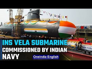 Indian Navy commissions Scorpene-class submarine INS Vela in Mumbai | Oneindia News
