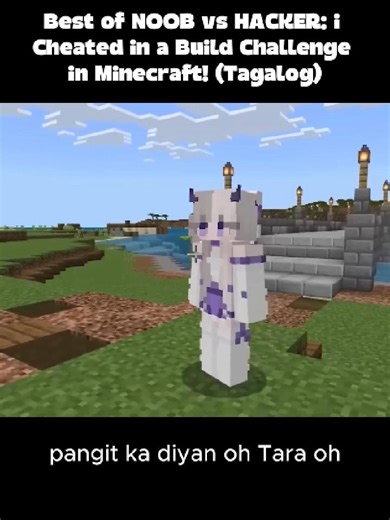 Cheating in Minecraft Build Challenge: Noob vs Hacker