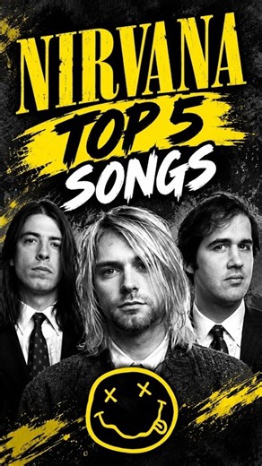 Top 5 Nirvana Songs - Greatest Hits 🤘#nirvana #greatesthits