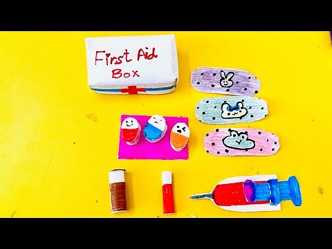 DIY Miniature First Aid Kit | Cute Mini Craft Idea | Art and Craft Project | ‪@Rashifyart‬