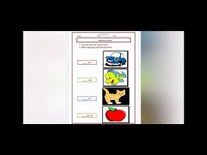 How to make printable color worksheets on Ms Word beginning sounds Kindergarten Worksheet Part -2