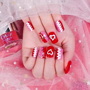 How Adorable Of This Nail Design! Easy to create the nail art design for the short nails with different love heart stickers & sequins. Video link link:https://www.facebook.com/GHDipPowder/videos/351450896240662/ ProductG646 Linkhttps://www.amazon.com/ghdip Join us for more ideas and free gifts.  GHDIP dip powder nails group | GH Dip | Facebook